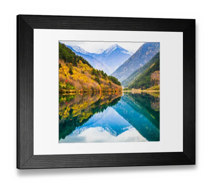 Framed Print : Rhinoceros Lake, Jiuzhaigou National Park