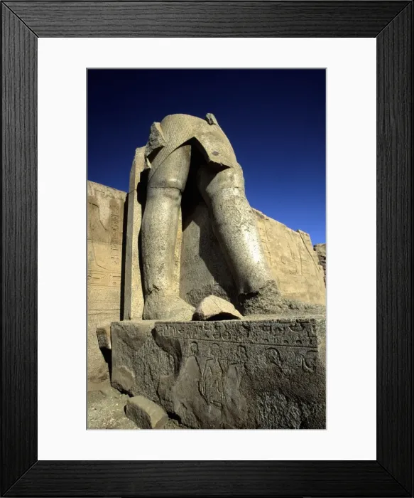 Framed Print : Granite statue ruins, Temple Of Karnak Framed Print : Granite statue ruins, Temple Of Karnak