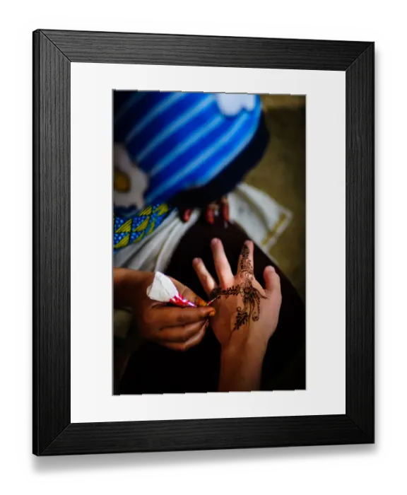 Framed Print : Henna Tattoo Framed Print : Henna Tattoo