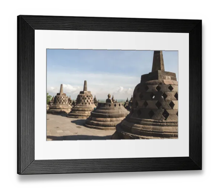 Framed Print : Borobudur temple in Java Framed Print : Borobudur temple in Java