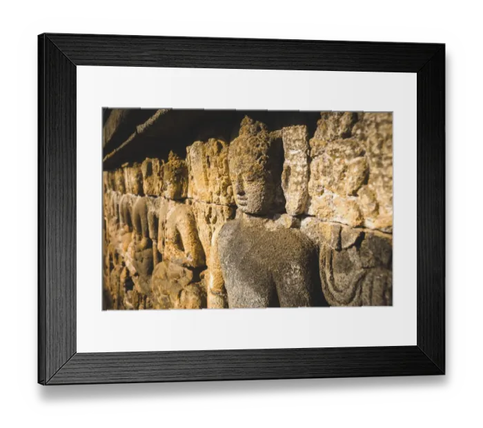 Framed Print : Borobudur temple carvings Framed Print : Borobudur temple carvings