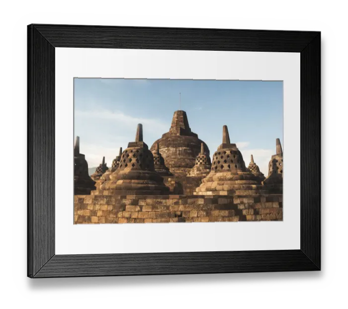 Framed Print : Borobudur stupas Framed Print : Borobudur stupas