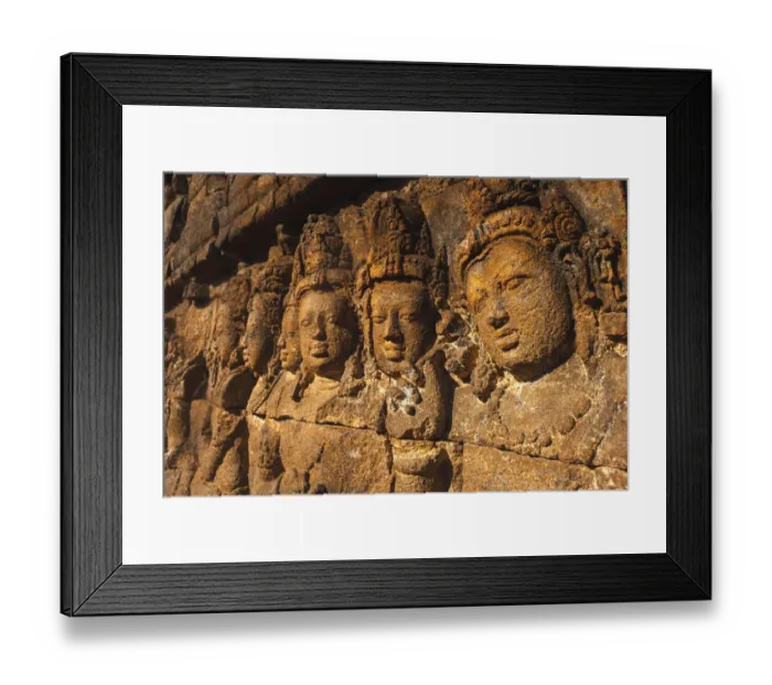 Framed Print : Borobudur carvings Framed Print : Borobudur carvings