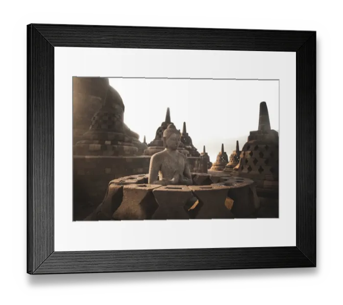 Framed Print : Borobudur Sunrise Framed Print : Borobudur Sunrise
