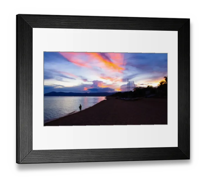 Framed Print : Sunset at Lake Malawi Framed Print : Sunset at Lake Malawi