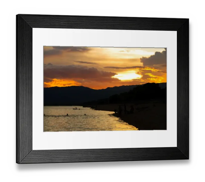 Framed Print : Sunset Over Lake Malawi Framed Print : Sunset Over Lake Malawi