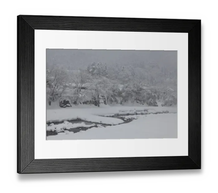 Framed Print : Snowy Shirakawa-go