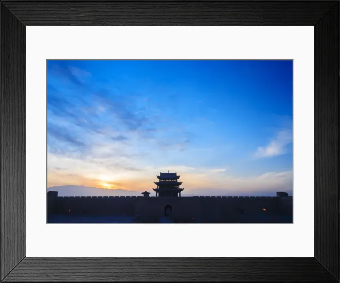 Framed Print : Jiayuguan fort at dusk Framed Print : Jiayuguan fort at dusk