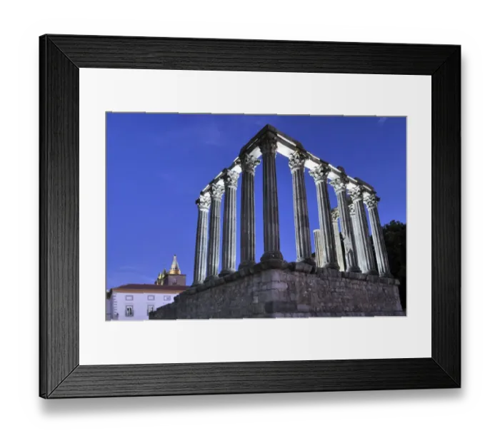Framed Print : Roman Temple of Diana in Evora at night, UNESCO World Heritage Site, Alentejo, Portugal, Europe Framed Print : Roman Temple of Diana in Evora at night, UNESCO World Heritage Site, Alentejo, Portugal, Europe