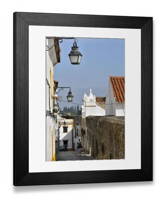 Framed Print : Lane in the historic district at the medieval aqueduct, Evora, UNESCO World Heritage Site, Alentejo, Portugal, Europe Framed Print : Lane in the historic district at the medieval aqueduct, Evora, UNESCO World Heritage Site, Alentejo, Portugal, Europe