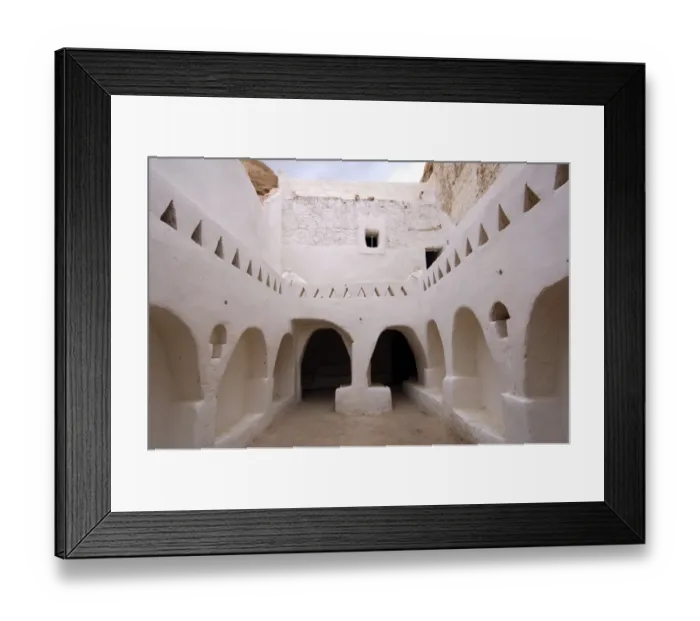 Framed Print : Patio in the old town of Ghadames, UNESCO world heritage, Libya