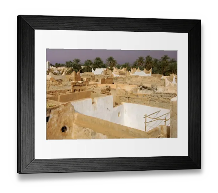 Framed Print : Decaying clay buildings in the old town of Ghadames, UNESCO world heritage, Libya Framed Print : Decaying clay buildings in the old town of Ghadames, UNESCO world heritage, Libya