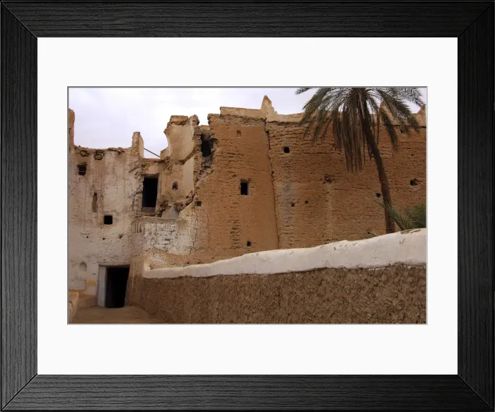 Framed Print : Decaying clay buildings in the old town of Ghadames, UNESCO world heritage, Libya Framed Print : Decaying clay buildings in the old town of Ghadames, UNESCO world heritage, Libya