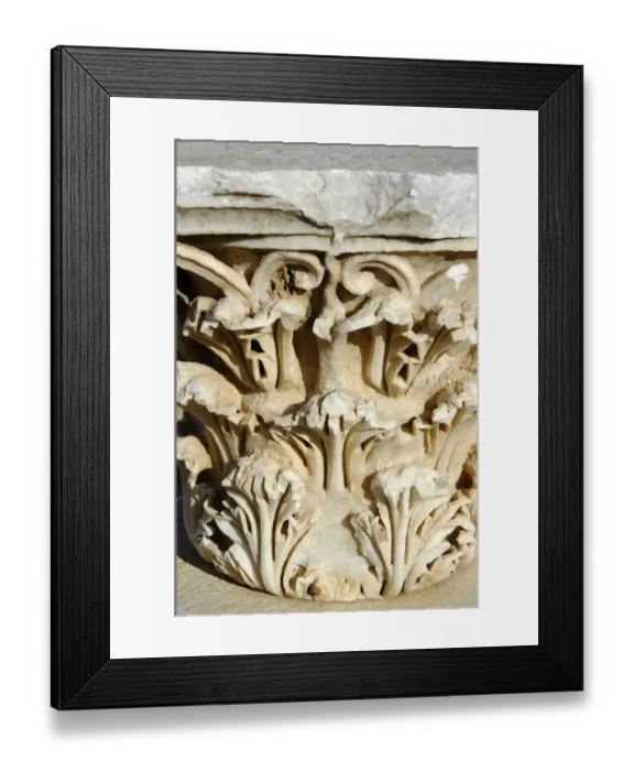 Framed Print : Corinthian capital Leptis Magna, Libya