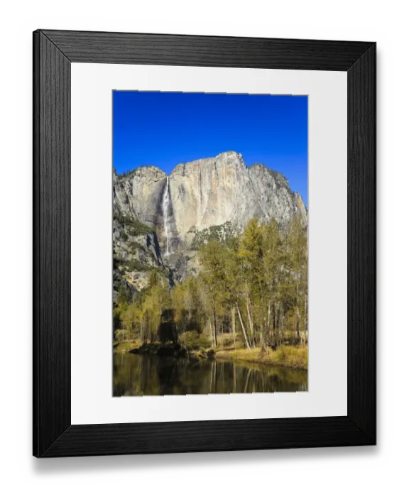 Framed Print : Upper Fall, Curry, Yosemite Village, Yosemite National Park California, USA, North America
