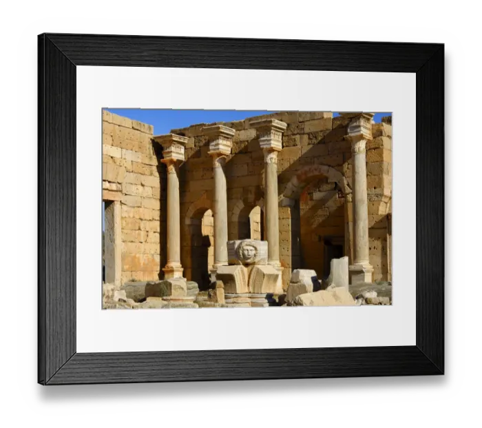 Framed Print : Head of Medusa, Severan Forum, Ruins of the Roman City Leptis Magna, Libya Framed Print : Head of Medusa, Severan Forum, Ruins of the Roman City Leptis Magna, Libya