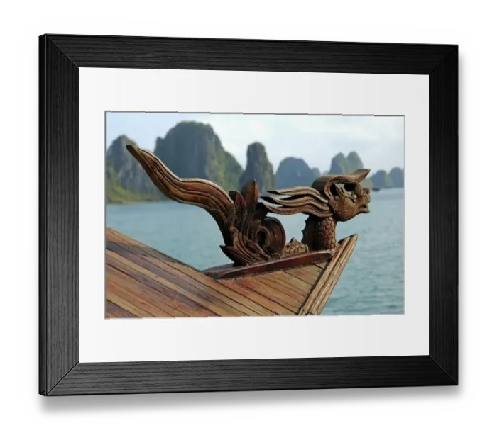 Framed Print : Figurehead of a traditional Vietnamese junk boat, Halong Bay, Vietnam Framed Print : Figurehead of a traditional Vietnamese junk boat, Halong Bay, Vietnam