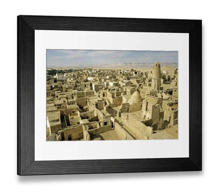 Framed Print : Oasis Dachla UNESCO protected old town El Kasr Egypt Framed Print : Oasis Dachla UNESCO protected old town El Kasr Egypt