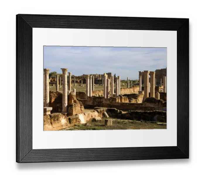 Framed Print : Ancoient columns, Leptis Magna, Libya Framed Print : Ancoient columns, Leptis Magna, Libya