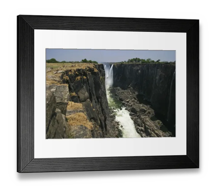 Framed Print : Victoria Falls, view from Zimbabwe, Zambezi River, Zambia, Zimbabwe, Africa Framed Print : Victoria Falls, view from Zimbabwe, Zambezi River, Zambia, Zimbabwe, Africa