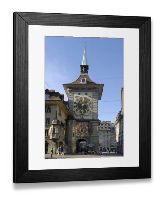 Framed Print : Bern - the historical Zeitglockenturm - Switzerland, Europe Framed Print : Bern - the historical Zeitglockenturm - Switzerland, Europe