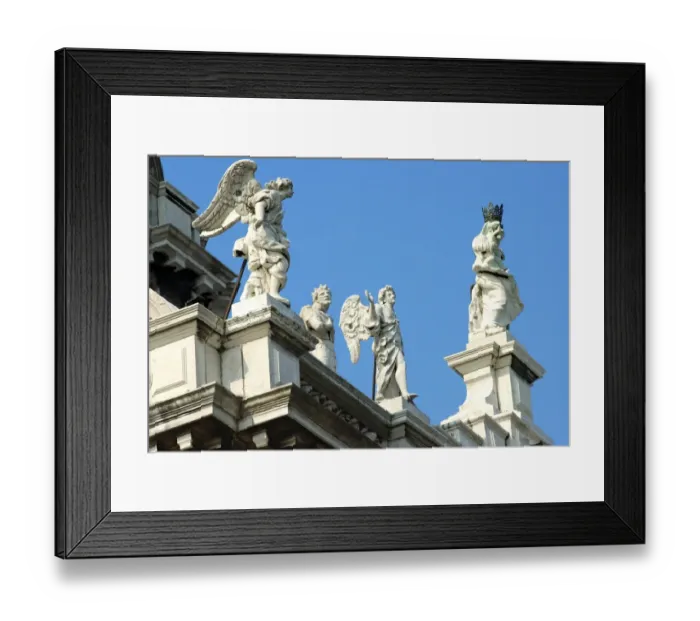 Framed Print : Baroquial sculptures Basilica di Santa Maria della Salute, Venice, Italy Framed Print : Baroquial sculptures Basilica di Santa Maria della Salute, Venice, Italy