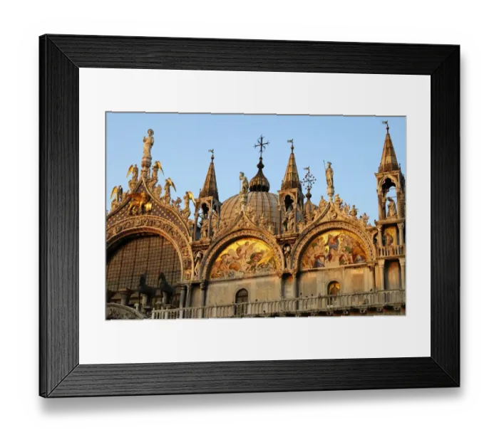Framed Print : Evening sun at Basilica San Marco, Venice, Italy Framed Print : Evening sun at Basilica San Marco, Venice, Italy