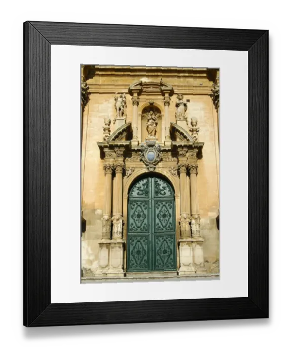 Framed Print : Portal Cathedral San Giovanni Ragusa Italy Framed Print : Portal Cathedral San Giovanni Ragusa Italy