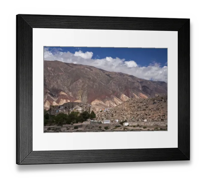 Framed Print : Cemetery from Maimara at the hill La Paleta del Pintor, Quebrada de Humahuaca, Argentina, South America Framed Print : Cemetery from Maimara at the hill La Paleta del Pintor, Quebrada de Humahuaca, Argentina, South America