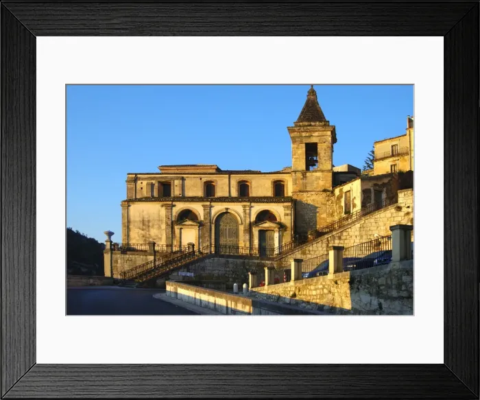 Framed Print : Chiesa delle scale Ragusa Italy
