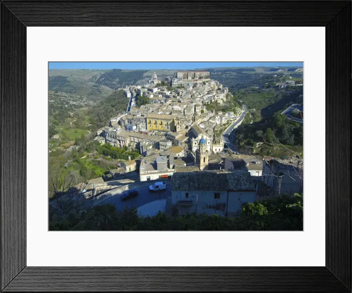 Framed Print : View at Ragusa Ibla Italy