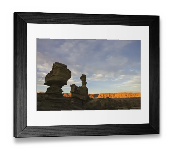 Framed Print : Bizarrely rock El Submarino (the submarine) at National Park Parque Provincial Ischigualasto, Central Andes, Argentina, South America