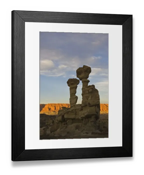 Framed Print : Bizarrely rock El Submarino (the submarine) at National Park Parque Provincial Ischigualasto, Central Andes, Argentina, South America