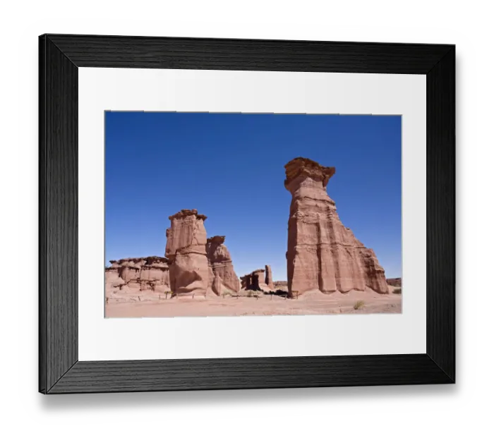 Framed Print : Sandstone rocks in the national park, Parque Nacional Talampaya, Argentina, South America Framed Print : Sandstone rocks in the national park, Parque Nacional Talampaya, Argentina, South America