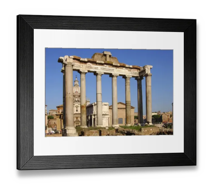 Framed Print : Temple of Saturn Forum Romanum Rome Italy Framed Print : Temple of Saturn Forum Romanum Rome Italy