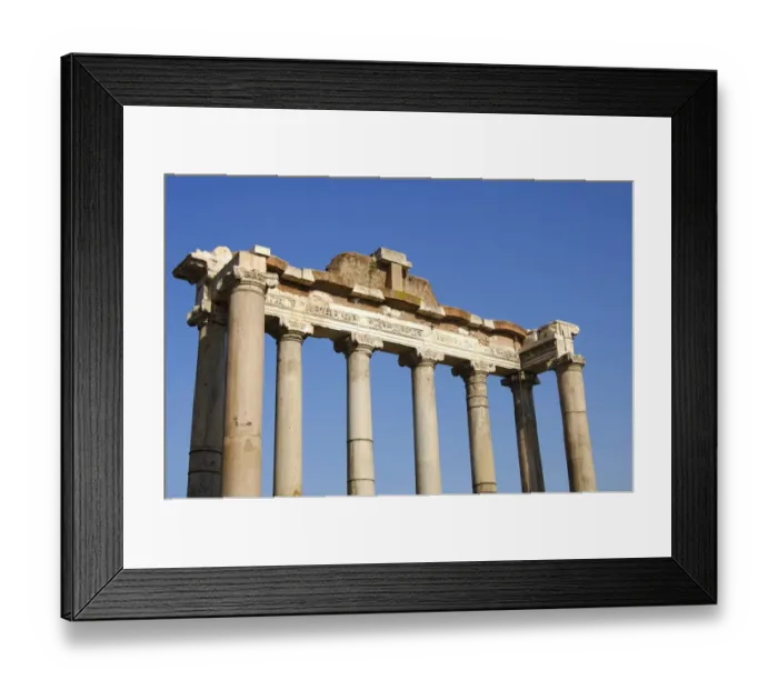 Framed Print : Temple of Saturn Forum Romanum Rome Italy Framed Print : Temple of Saturn Forum Romanum Rome Italy