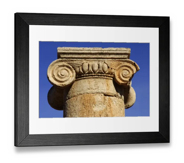 Framed Print : Ionic capital Leptis Magna Libya Framed Print : Ionic capital Leptis Magna Libya