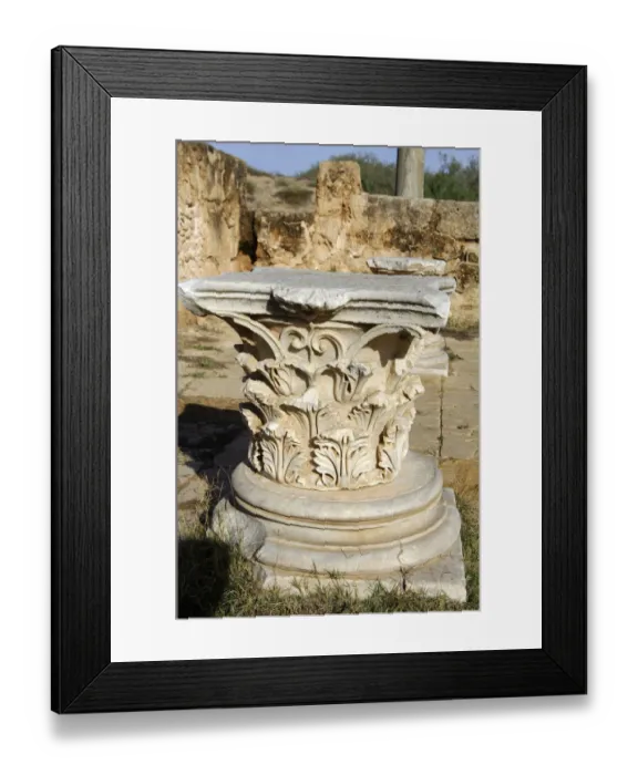 Framed Print : Corinthian capital Leptis Magna Libya Framed Print : Corinthian capital Leptis Magna Libya