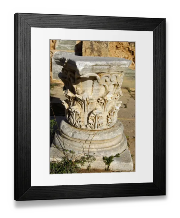 Framed Print : Corinthian capital Leptis Magna Libya Framed Print : Corinthian capital Leptis Magna Libya