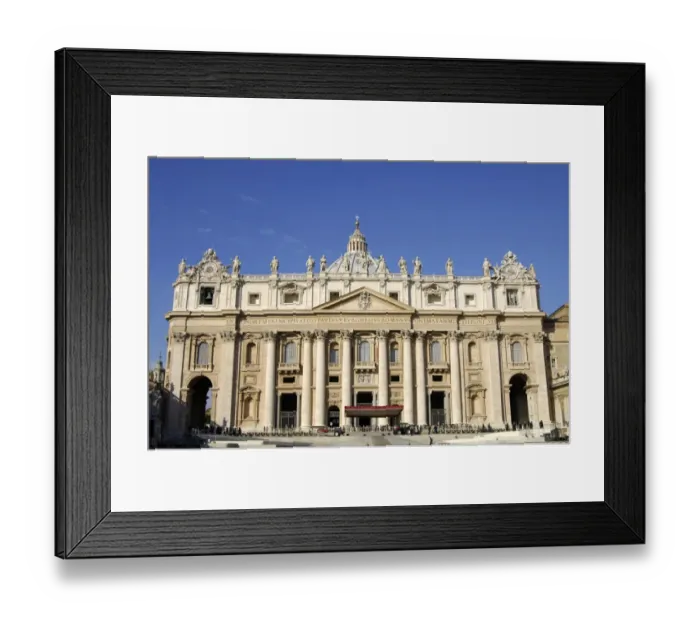 Framed Print : Basilica of Saint Peter Vatican Rome Framed Print : Basilica of Saint Peter Vatican Rome