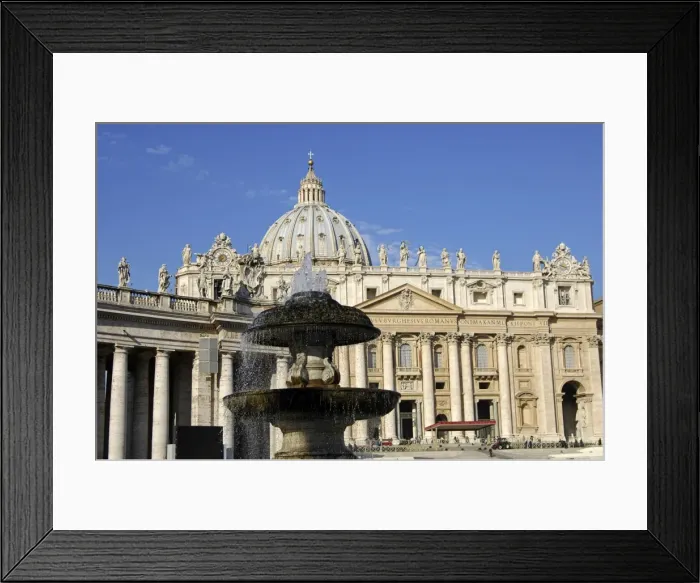 Framed Print : Basilica of Saint Peter Vatican Rome Framed Print : Basilica of Saint Peter Vatican Rome