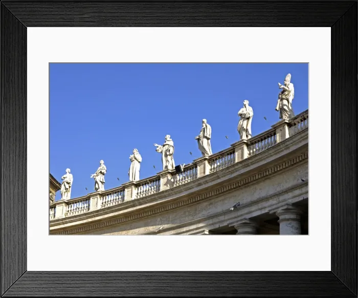 Framed Print : Ionic entablatures Colonnade St. Peters square Vatican Rome Framed Print : Ionic entablatures Colonnade St. Peters square Vatican Rome