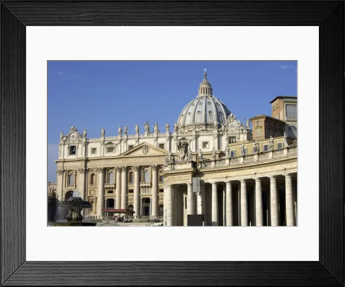 Framed Print : Basilica of Saint Peter Vatican Rome Framed Print : Basilica of Saint Peter Vatican Rome
