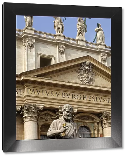 Main front site Basilica of Saint Peter Vatican Rome Italy