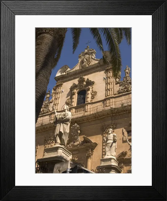 Framed Print : Cathedral of San Pietro Modica Italy