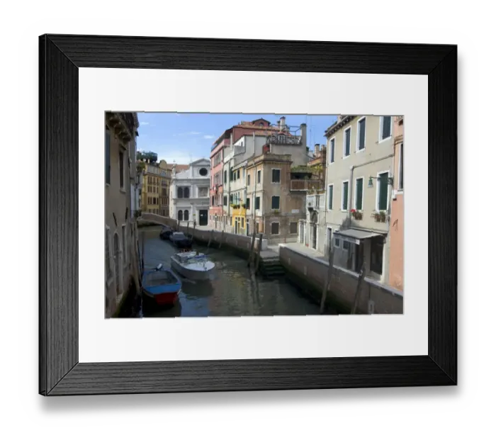 Framed Print : Canal in Venice Italy