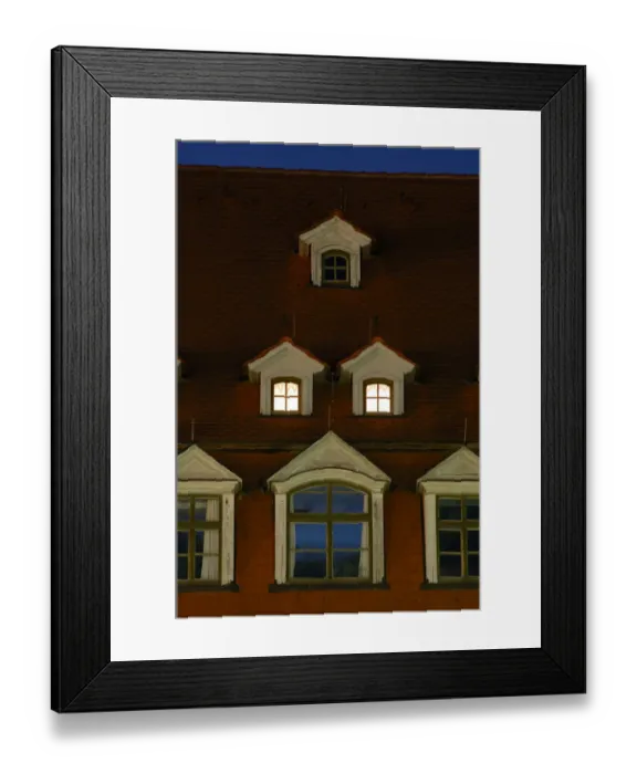Framed Print : UNESCO World Heritage Site classic Weimar, Markt dormer of a roof Weimar Thuringia Germany