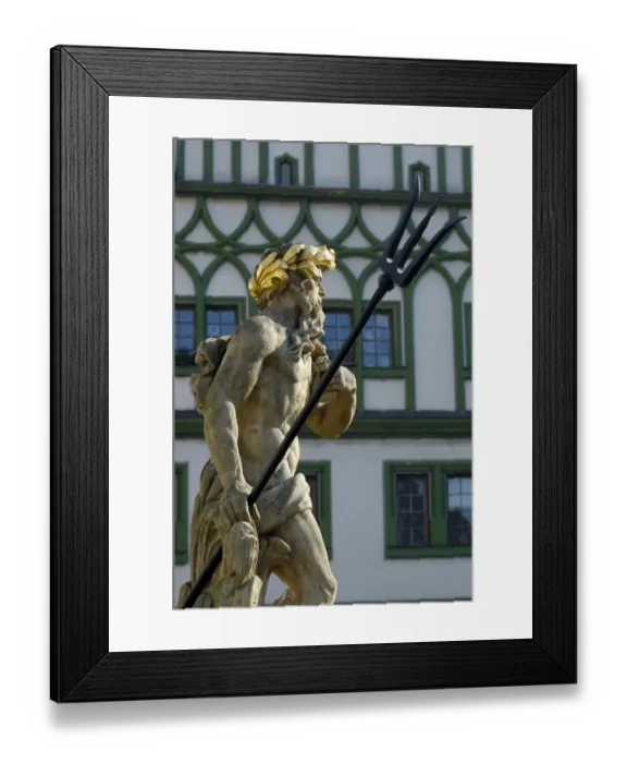 Framed Print : UNESCO World Heritage Site classic Weimar, Neptun fontain, old town hall, Weimar Thuringia Germany Framed Print : UNESCO World Heritage Site classic Weimar, Neptun fontain, old town hall, Weimar Thuringia Germany
