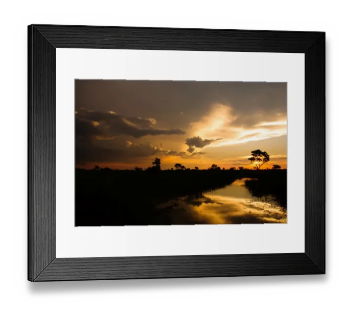Framed Print : Delta Sunset Framed Print : Delta Sunset
