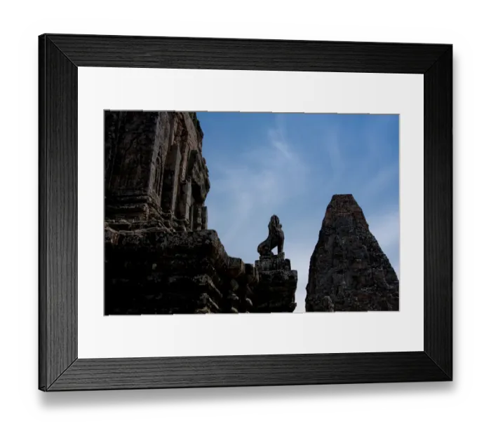 Framed Print : Angkor Wat Lion Statues Framed Print : Angkor Wat Lion Statues